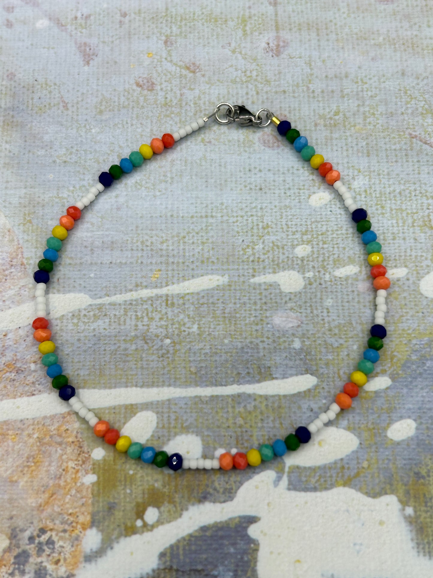Rainbow road anklet