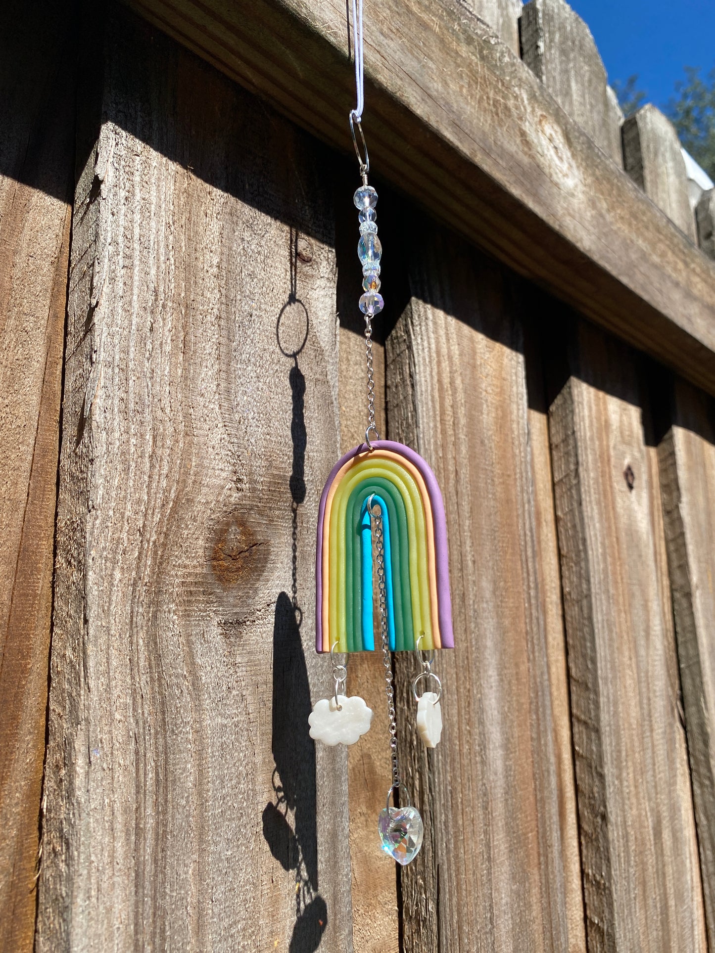 Rainbow Rearview Charm