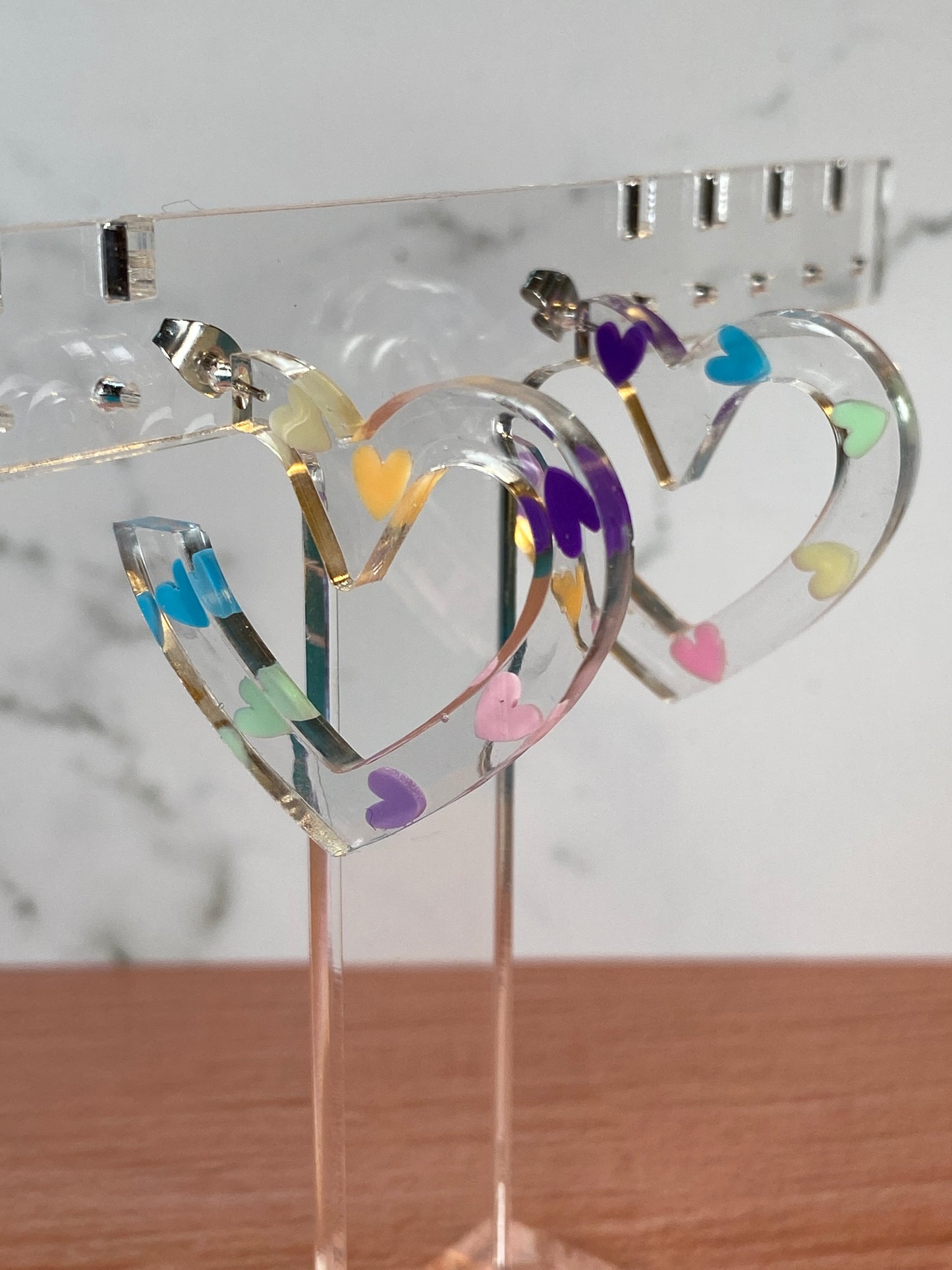 Heart hoops rainbow
