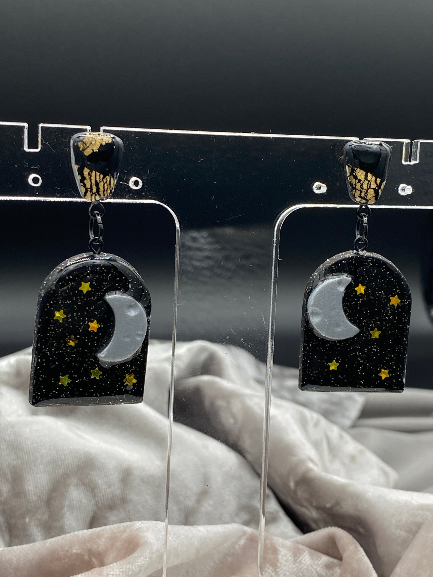 Crescent Night Dangles