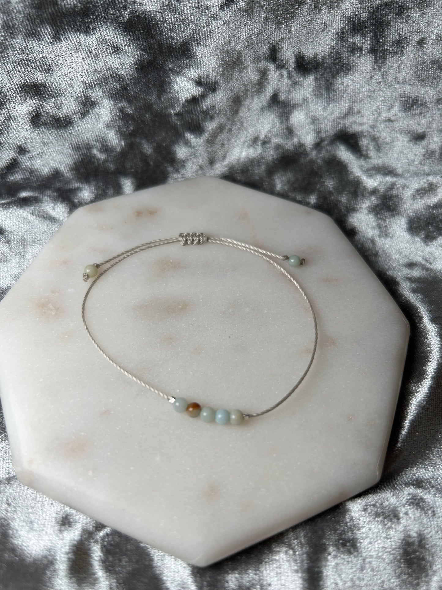 Gemstone delicate slider