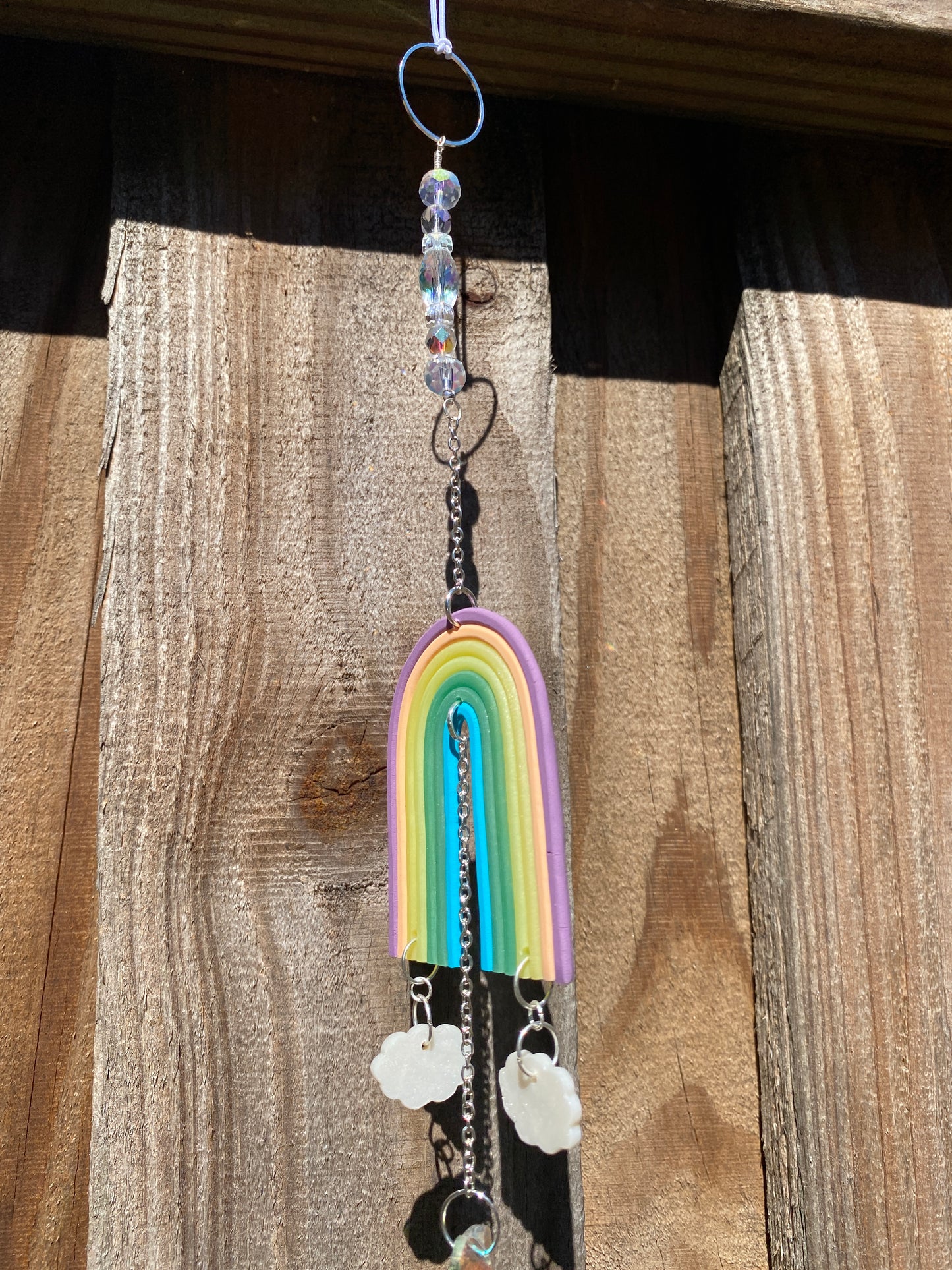 Rainbow Rearview Charm