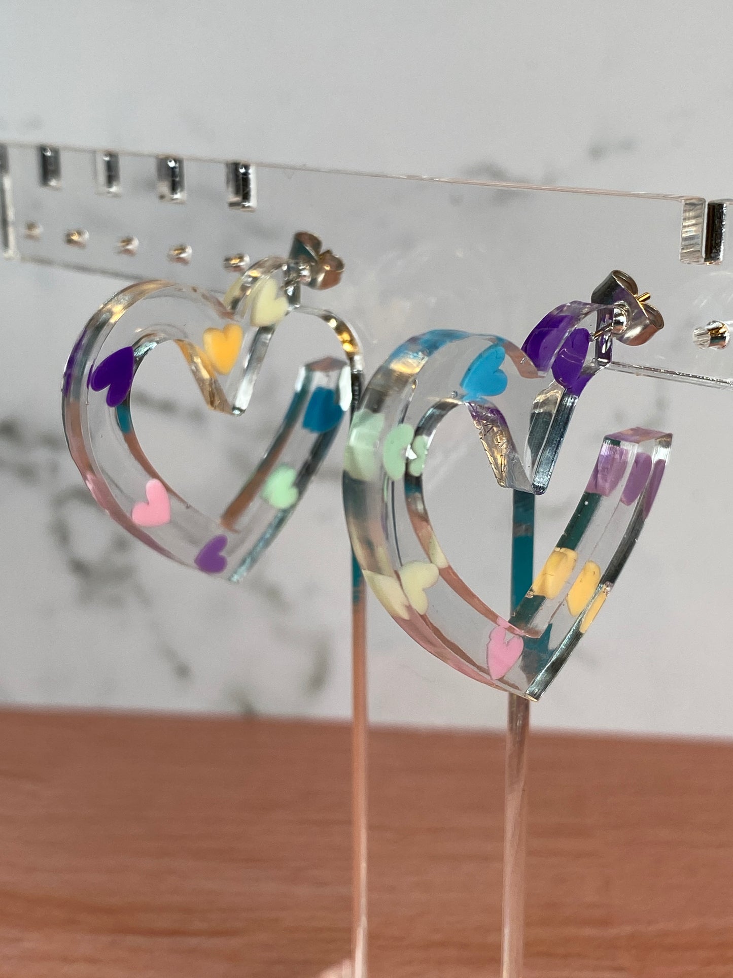 Heart hoops rainbow