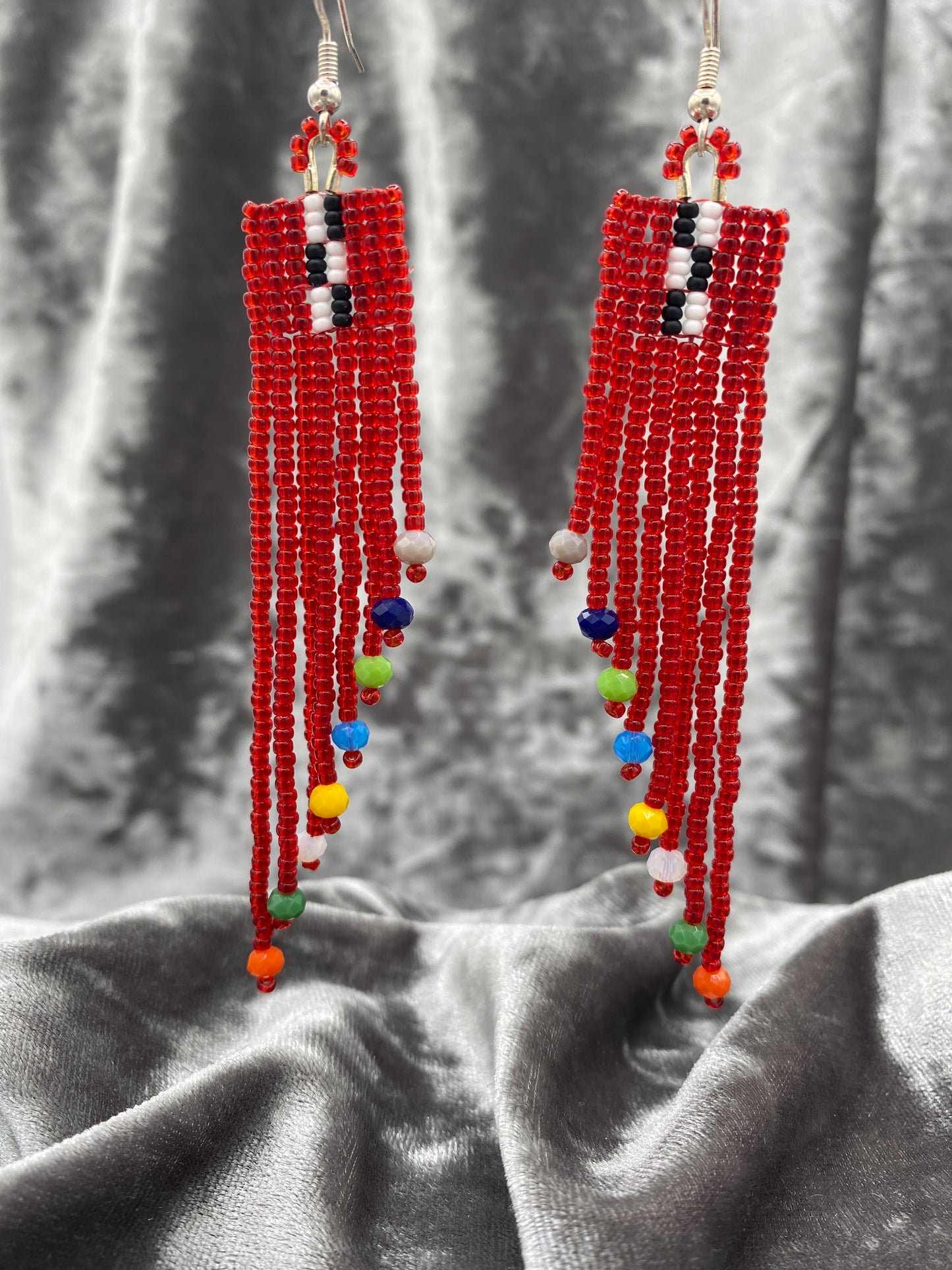 Red Hot Hi-Lo 8 Strand Fringe