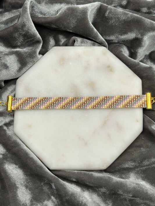 Neutral stripe bracelet