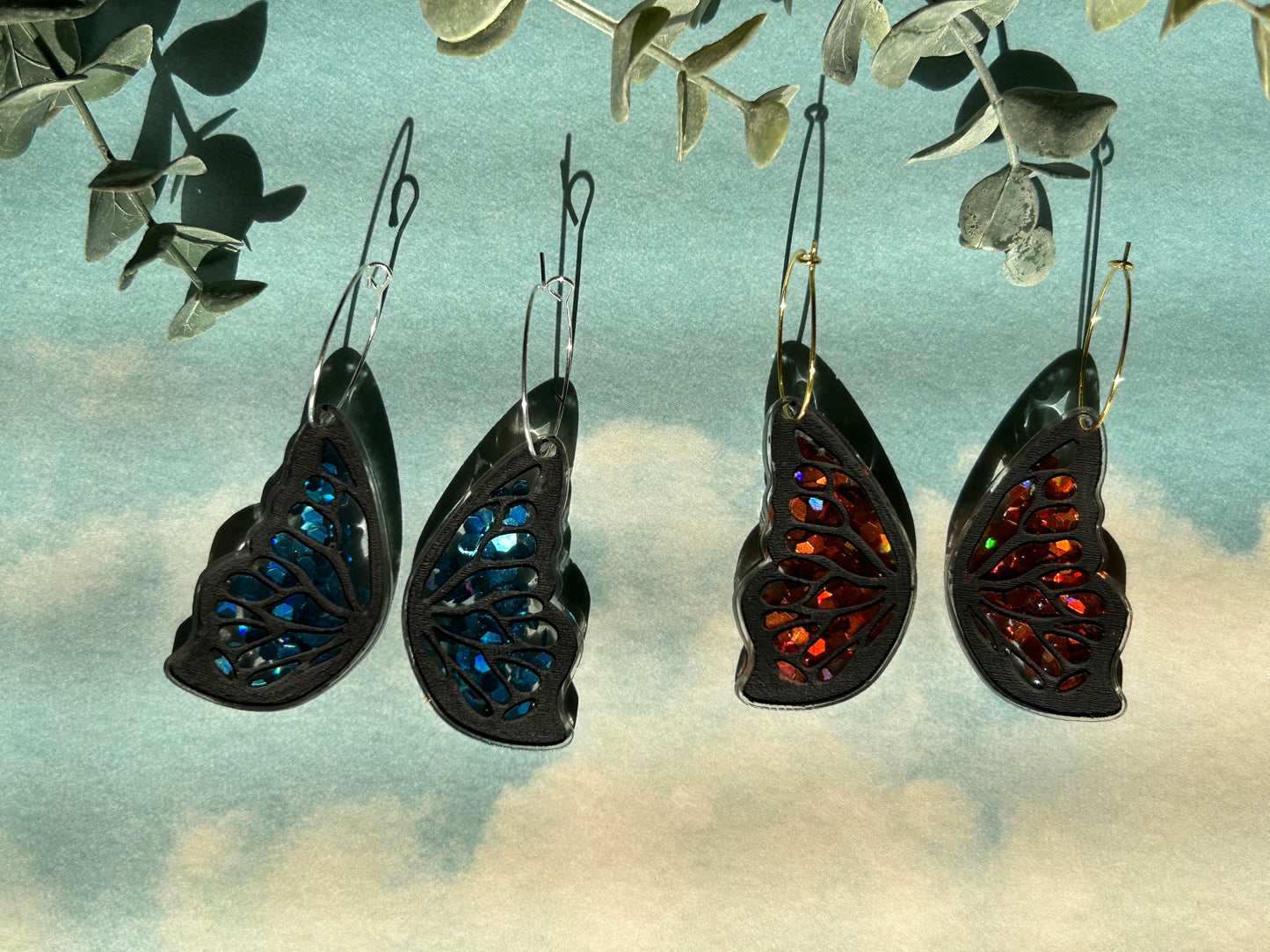 Butterfly wing hoops