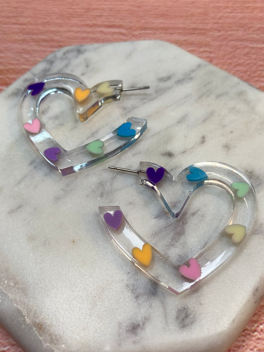 Heart hoops rainbow